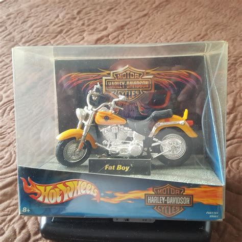 Hot Wheels Harley Davidson Fat Boy Motorcycle EstateSales Org