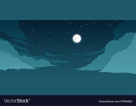Stylized Sky Royalty Free Vector Image Vectorstock