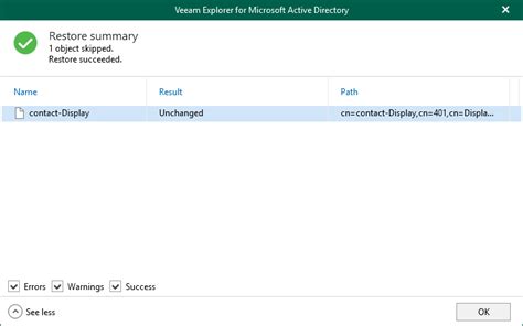 Step Specify Attributes To Restore Veeam Backup Explorers Guide