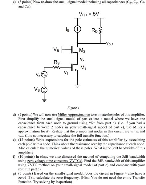 Frequency Response and Miller Effect (40 points) | Chegg.com