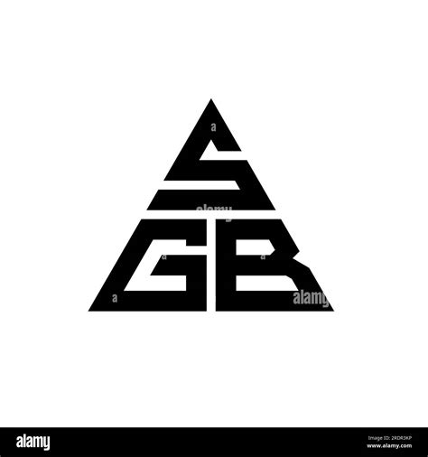 Sgb Triangle Letter Logo Design With Triangle Shape Sgb Triangle Logo