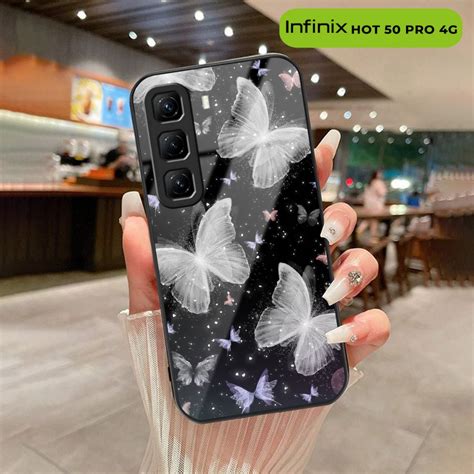 Jual Softcase Kaca Infinix Hot 50 Pro 4G Terbaru Casing Handphone Pelindung Kamera Protect LL38
