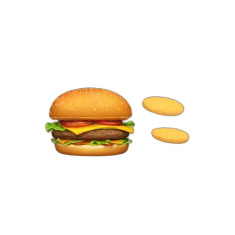 A White Man With Black Short Holding Two Burgers Wearing Sneakers Ai Emoji Generator