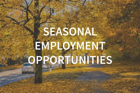Seasonal Employment