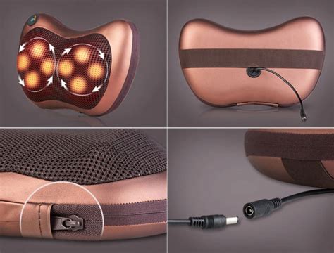 Массажная подушка с подогревом для шеи и спины Massage Pillow купить со ...
