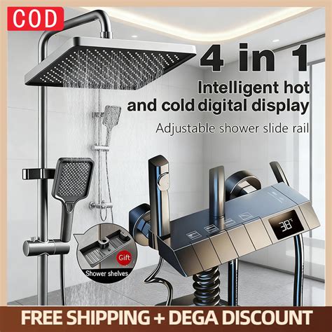 304 Stainless Steel 4 In 1 Shower Set Hot And Cold High Pressure Shower