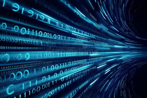 dynamic digital landscape dominated   cascade stock illustration