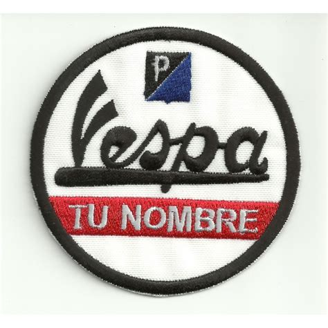 Personalized Vespa Embroidery Patch 75 Cm Los Parches