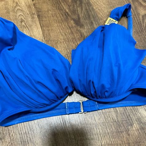 La Blanca Swim La Blanca Bikini Skirt Swim Set Sz Bold Blue Bikini Two Piece Shirred Poshmark