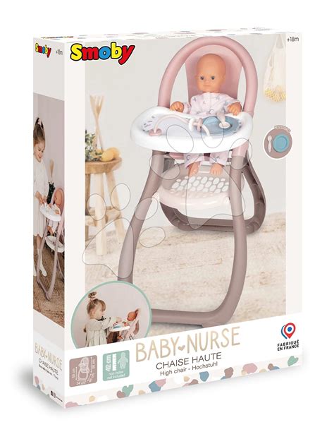 Stolček za hranjenje Highchair Natur z 2 dodatki za dojenčke