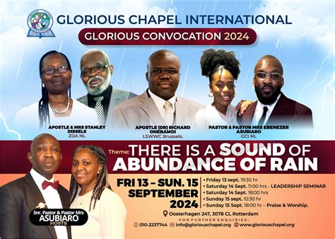GLORIOUS CONVOCATION 2024 - Glorious Chapel International Church