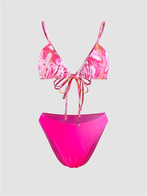 Tie Dye Triangl Bikini Set Triangle Bikini Set Bikini Set Bikinis My Xxx Hot Girl