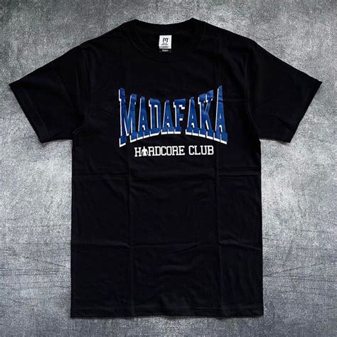 Jual Tshirt Madafaka Hardcore Club Three Finger Black Kaos Band