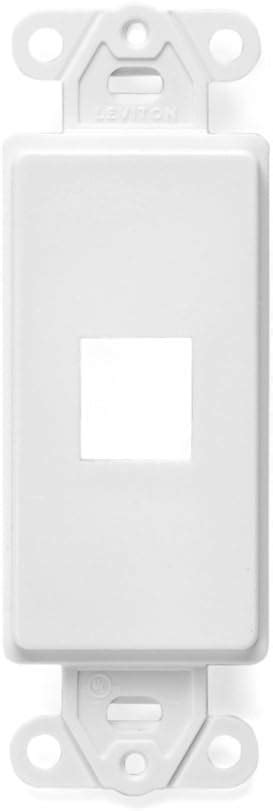 Leviton 80301 0SW Placa De Pared Decora Plus Sin Tornillos Montaje A