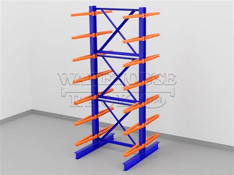 Used 48 Arms Frazier Structural Cantilever Warehouse Rack Company Inc