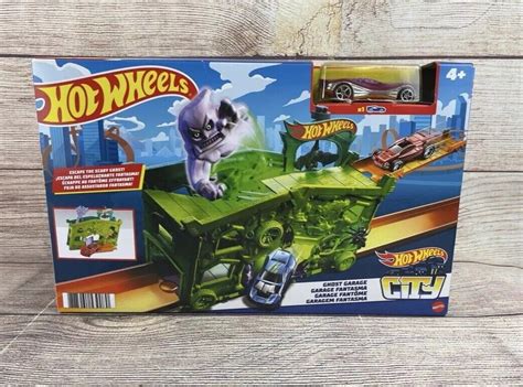 Hot Wheels City Ghost Garage Track Playset W Car NEW EBay