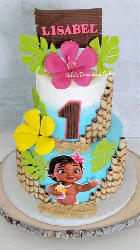 baby moana cake baby moana themed party baby moana ideas kids cake ...