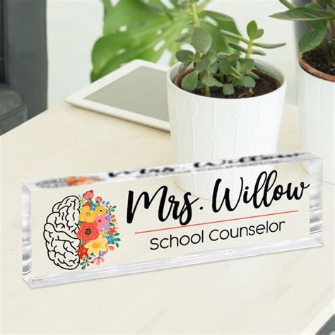 Name Plate School Psychologist Etsy