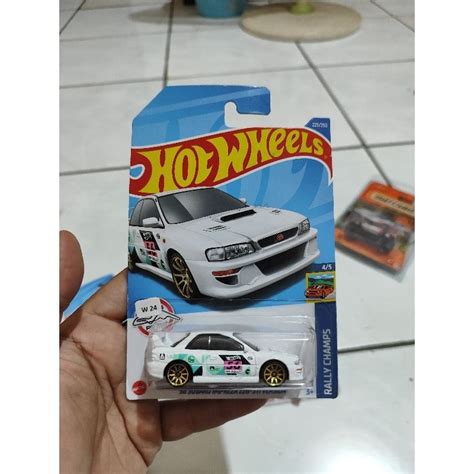 Hot Wheels Treasure Hunt Subaru Impreza B Sti Version Rally Champs Series Shopee Malaysia