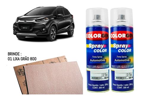 Tinta Automotiva Spray Preto Perolizado Honda Verniz 300ml MercadoLivre