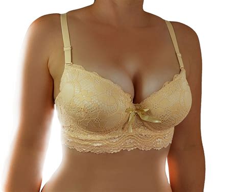 Koronkowa Braletka Max Push Up Stanik C Nude Oficjalne Archiwum Allegro