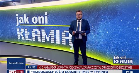 Skargi Na Jak Oni K Ami W Tvp Info Zarzuty Dotycz Mowy Nienawi Ci