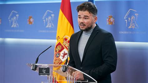 Rufián afirma que la reforma de la malversación se hace para hechos