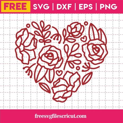 Free Floral Heart Svg Free Svg Files For Cricut