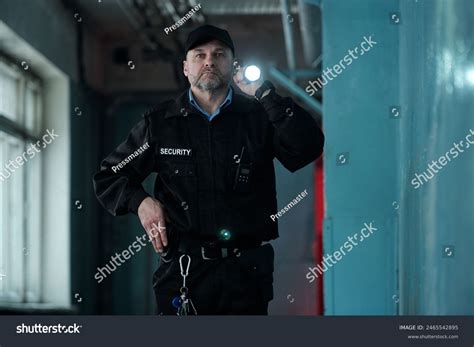 Mature Male Security Guard Uniform Cap Stock Photo 2465542895 Shutterstock