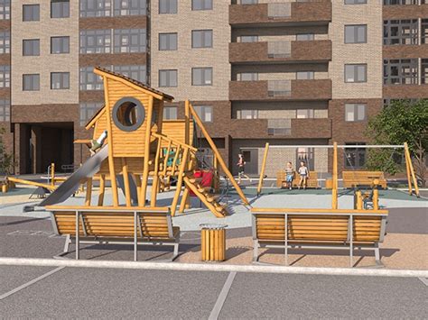 Детские площадки в стиле ЭКО — купить оборудование для детской площадки ...