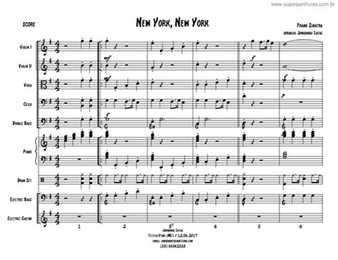 Super Partituras New York New York V7 Frank Sinatra Com Cifra