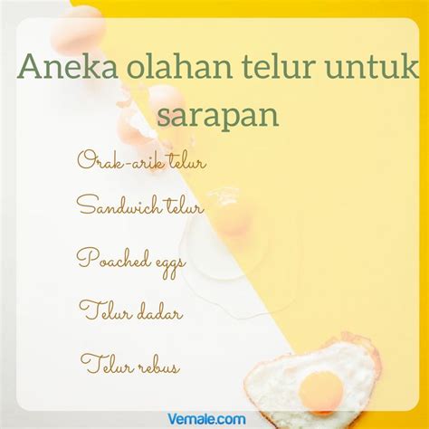 Bosan Makan Telur Yang Gitu Gitu Aja Olah Lagi Dong Telur Menjadi Menu