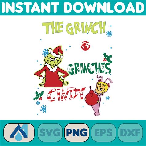 Grinch PNG Cliparts Bundle, Grinch PNG Cartoon Cliparts for - Inspire ...