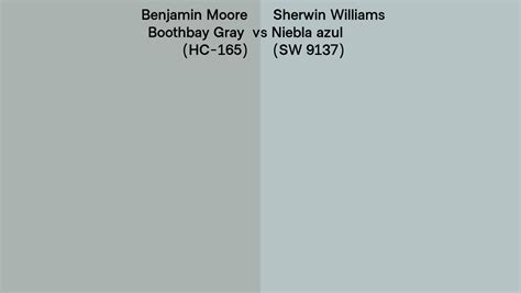 Benjamin Moore Boothbay Gray Hc Vs Sherwin Williams Niebla Azul