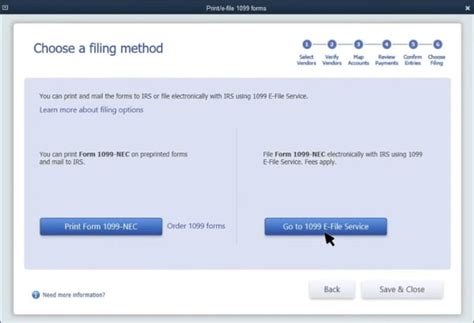 how to electronically file 1099