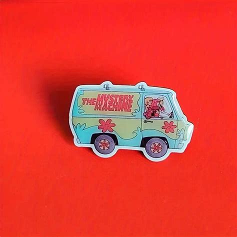 The Mystery Machine Scooby Doo Enamel Lapel Pin Paranormal Fan