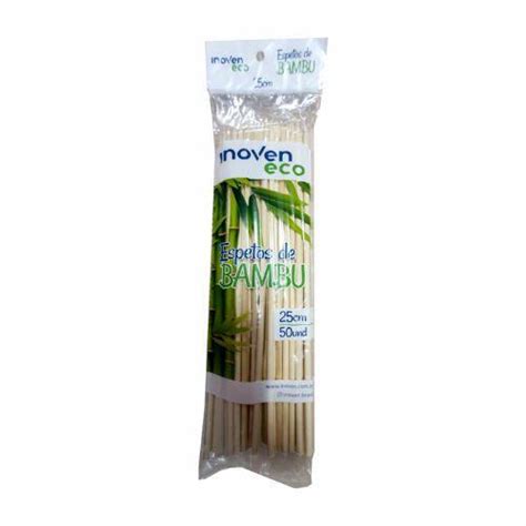 500 Palitos De Bambu Espeto P Churrasco 25cm Forte INOVEN Palito