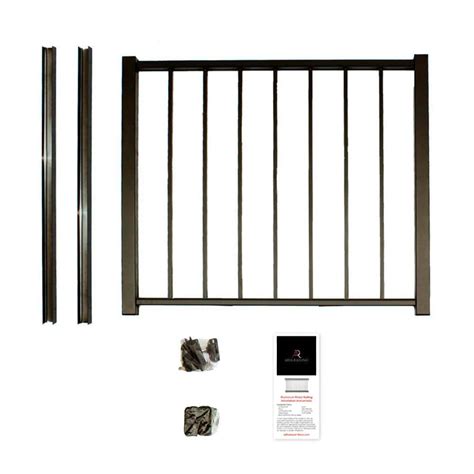 Have A Question About Aria Railing 40 In X 36 In Bronze Powder Coated