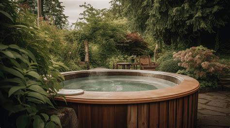 Hot Tub In Garden In Seattle Background Picture Of Hot Tub Background Image And Wallpaper For
