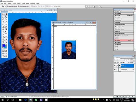 How To Create Passport Size Photo On Adobe Photoshop Video Dailymotion