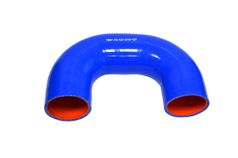 Патрубок силиконовый U-образный Ф 70 мм L 127х210х127 мм, 180 град ...