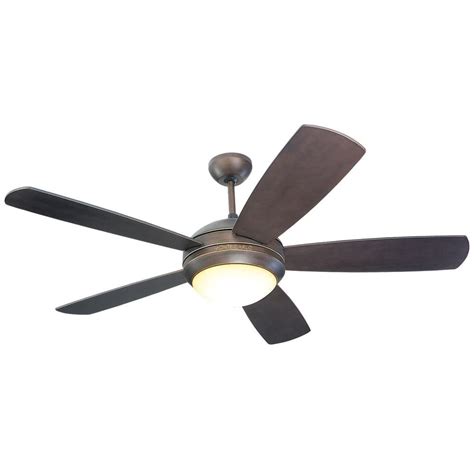 Monte Carlo Discus 52 In Roman Bronze Ceiling Fan 5DI52RBD L The