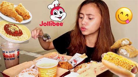 JOLLIBEE MUKBANG!! SHARAAAAP HAHAHA 😋 (Philippines) - YouTube