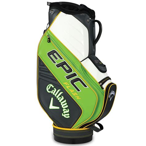 Callaway Epic Flash Staff Golf Cart Bag White Titanium Green Yellow