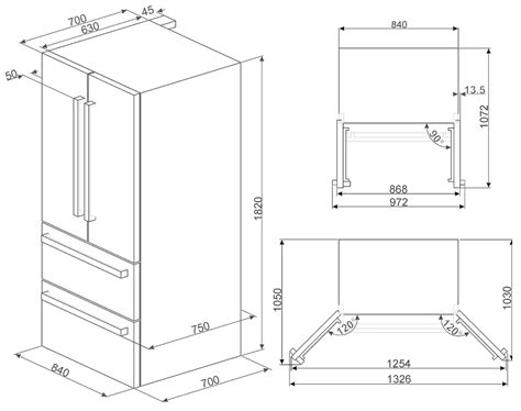 Smeg FQ55FX2PE Side By Side Fridge Freezer Instructions