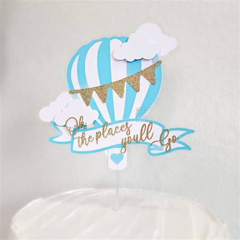 Hot Air Balloon Cake Topper Etsy