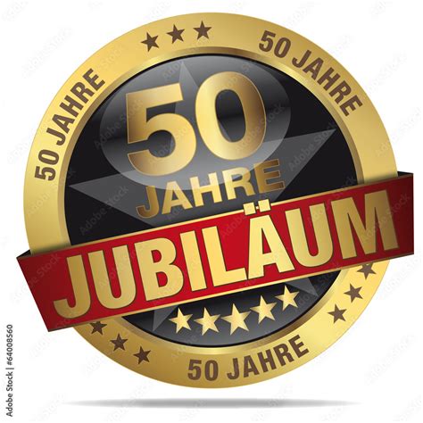 50 Jahre Jubiläum Stock Vector Adobe Stock