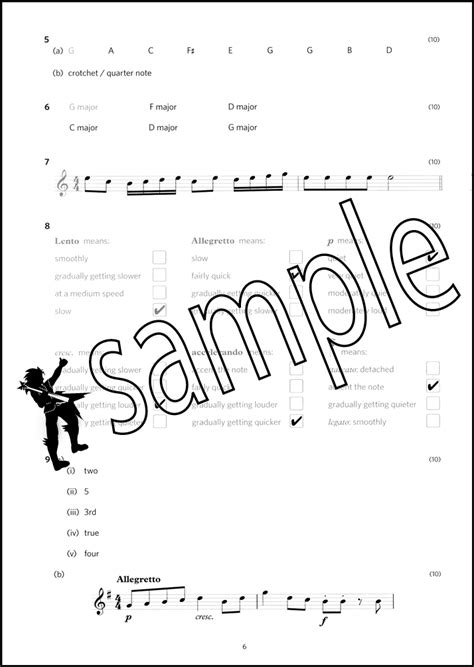 Abrsm Music Theory Practice Papers Model Answers 2017 Grade 1 To Past Music Exam 9781786010094