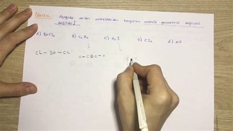 Molekül Geometrisi Vespr Gösterimi ve Bağ açıları YouTube