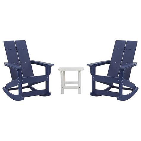 Best Buy Flash Furniture Finn 2 Navy Modern Dual Slat Poly Resin